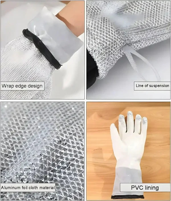 ( 1 Pcs ) Multipurpose Wire Dishwashing Gloves