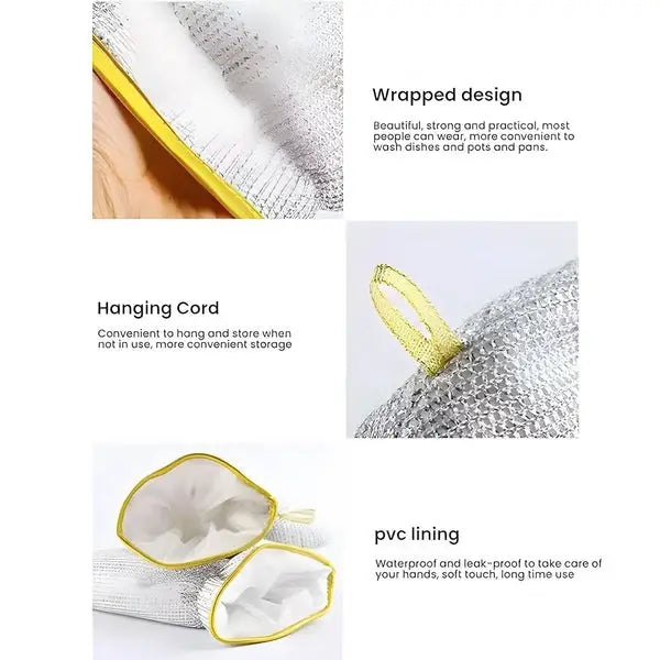 ( 1 Pcs ) Multipurpose Wire Dishwashing Gloves