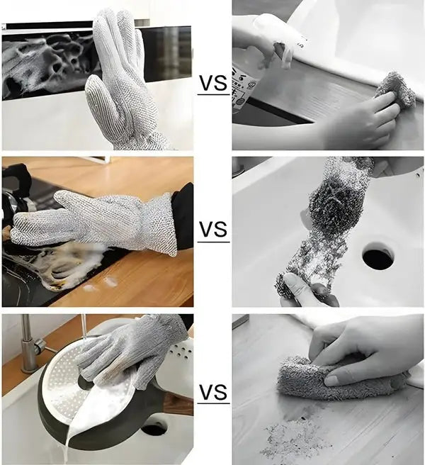 ( 1 Pcs ) Multipurpose Wire Dishwashing Gloves