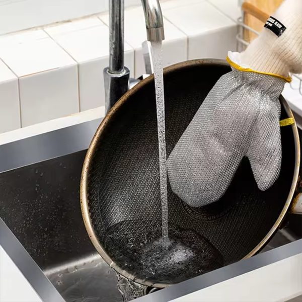 ( 1 Pcs ) Multipurpose Wire Dishwashing Gloves